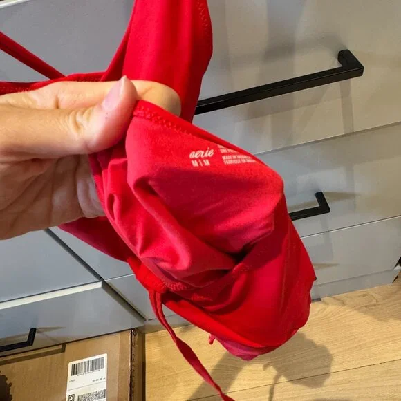 Aerie Red Swimsuit size M - Picture 3 of 3